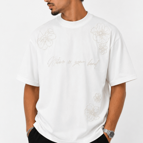 T-shirt Broderie Florale