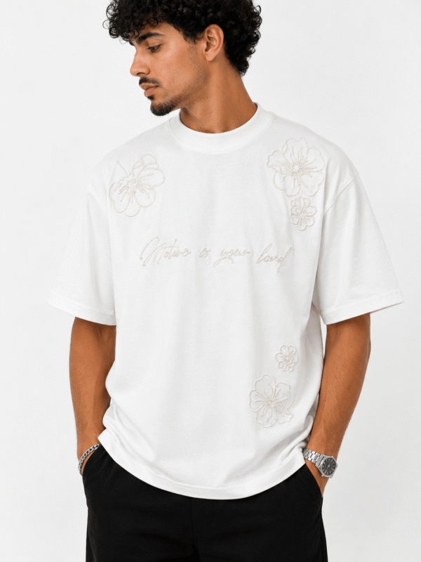 T-shirt Broderie Florale