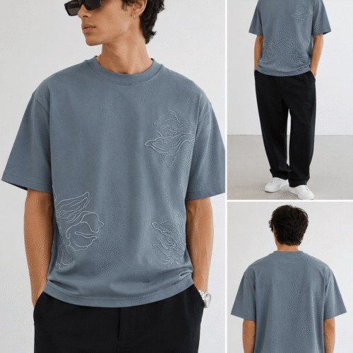 836e9885-3b7f-4526-8dbf-73b56d99df04 T-shirt Oversize Brodé