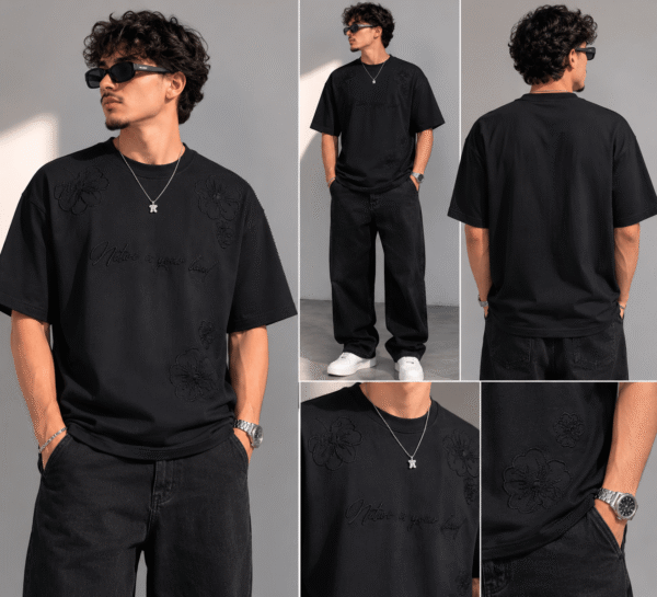 T-shirt Broderie Florale